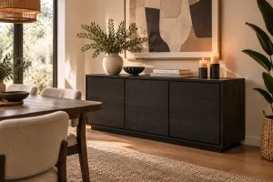 MD Canva Solid Timber 3 Door Buffet thumbnail 2