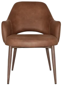 EZ Albury Walnut Colour Metal Leg Upholstered Hospitality XL Armchair thumbnail 14