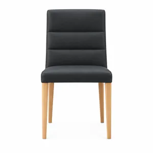 MD Malhouse Genuine Leather Timber Leg Dining Chair thumbnail 4