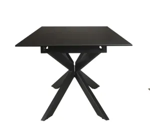 VI Iza Metal Leg Ceramic Top Extandable Dining Table thumbnail 4