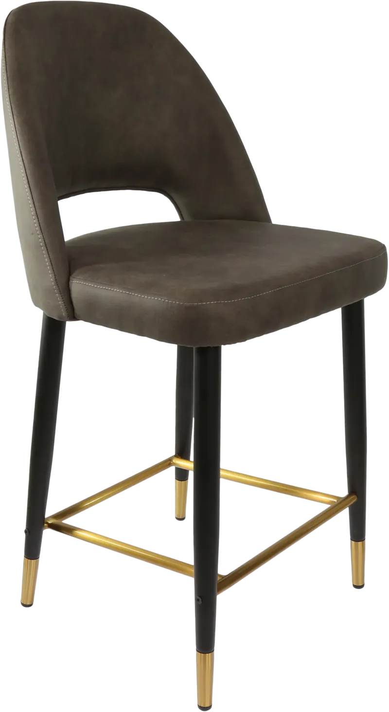 FL Semifreddo Premium Vinyl Upholstered Metal Leg Counter Stool