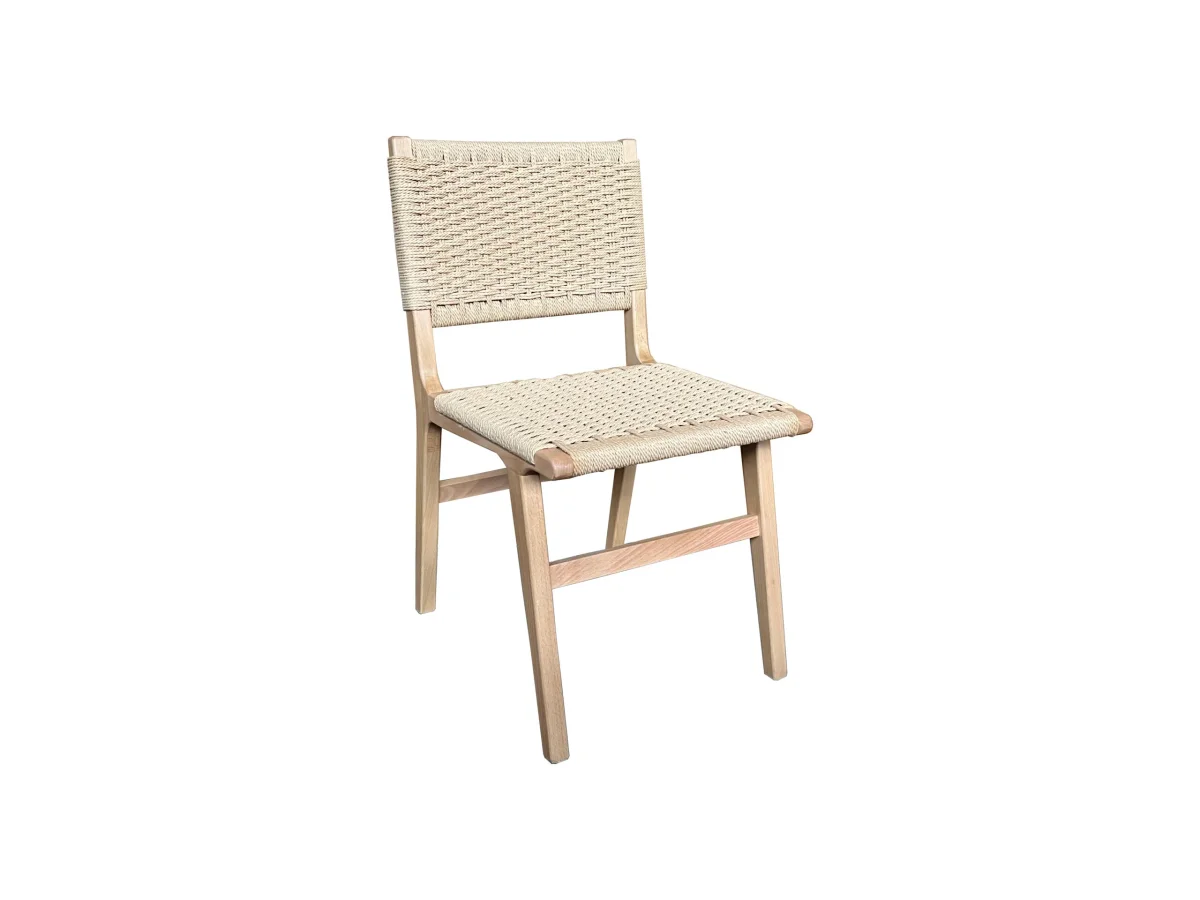 MF Oslo Beechwood Timber Framed Woven Rope Dining Chair