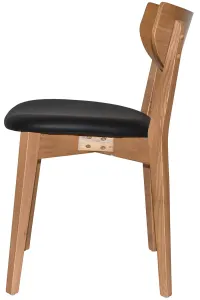 EZ Rialto Light Oak Stained Solid Timber Framed Hospitality Chair thumbnail 3