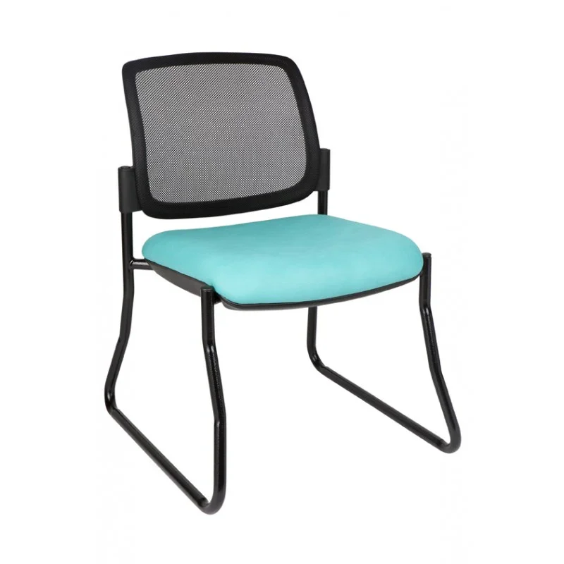 MA Dino 60 Fabric or Vinyl Upholstered Stackable Sled Base Visitor Chair