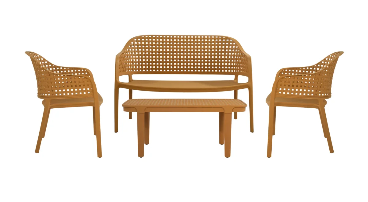 BT Sereni Outdoor Coffee Table UV Stabilised - Yellow & Green