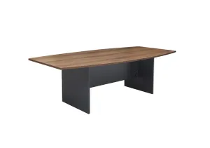 GP H - Base Boardroom Table - Regal Walnut & Charcoal thumbnail 2