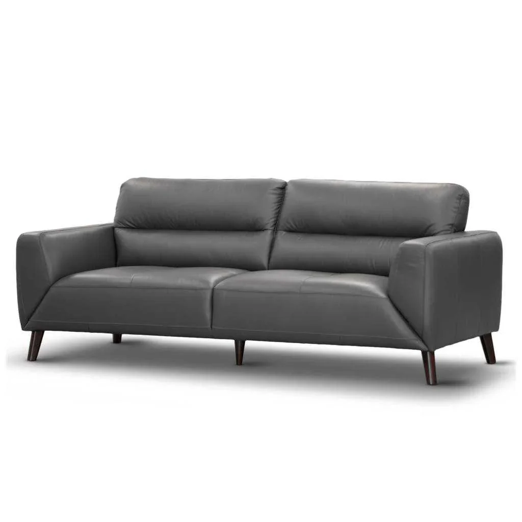 VI Sonoma 3 Seater + 2 Seater Leather Lounge Set