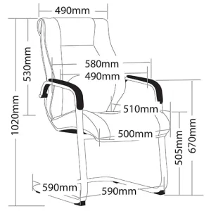 ST Camry PU Leather Executive Visitor Chair thumbnail 2