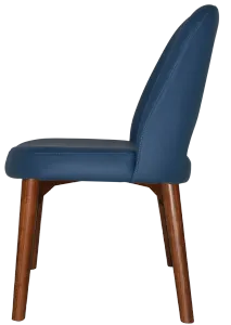 EZ Albury Solid Timber Walnut Colour Stained Upholstered Hospitality Dining Chair thumbnail 11