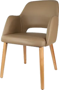FL Sorbet Vinyl Upholstered Timber Legs Hospitality Chair thumbnail 7