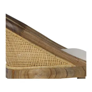 CR Alabama Timber Framed Rattan Back Fabric Seat Counter Stool thumbnail 5