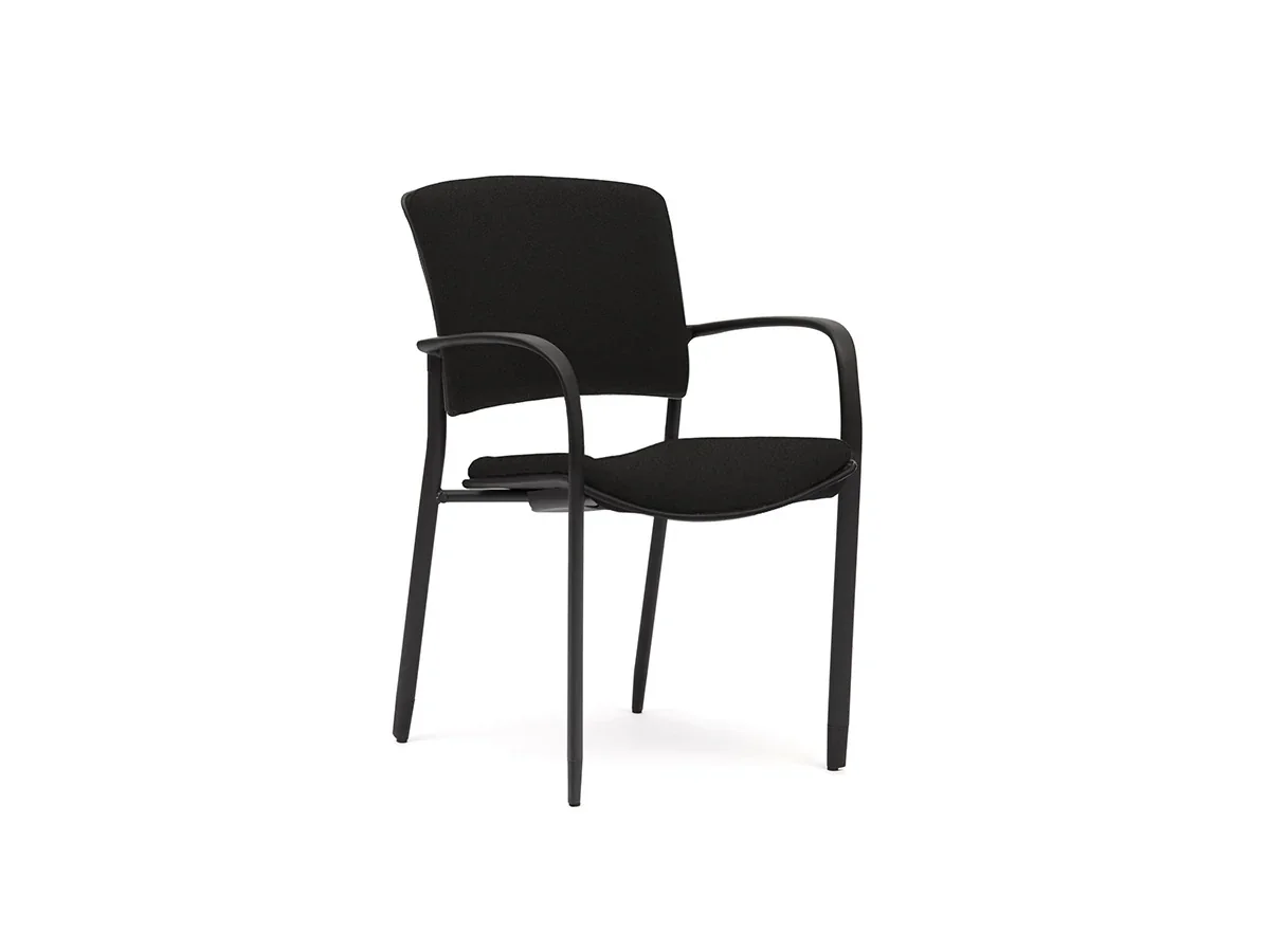 OL Padded Zipp Fabric Upholstered Training Armchair