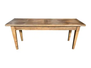 MF Parquetry Recycled Elm Timber Dining Bench thumbnail 1