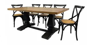VI Velino Solid Timber Bluster Leg Dining Table thumbnail 5