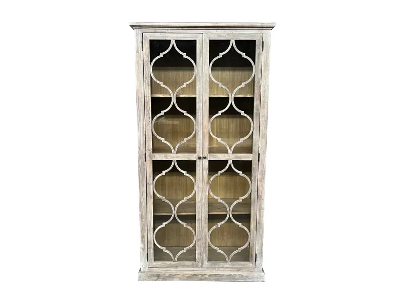 MF Majestic Recycled Timber Bookcase Display Cabinet