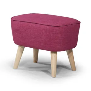 BT Georgia Fabric Upholstered Timber Foot Stool thumbnail 3