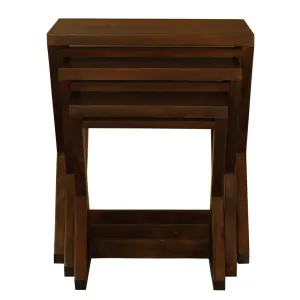 CT Manhattan Solid Mahogany Timber Z Style Nest of Table thumbnail 14