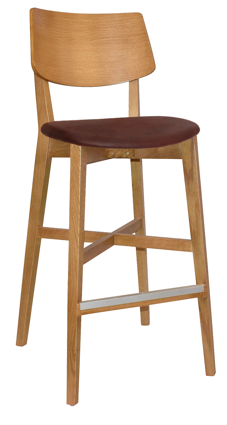 EZ Phoenix Light Oak Stained Solid Timber Framed Barstool thumbnail 15