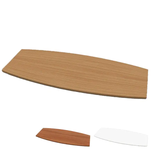 DD Custom Made Rectangular Boat Shape Boardroom Table Top