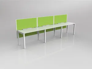 OL Axis 3 User Single Sided Workstation with Hung Screen - Breathe Fabric thumbnail 7
