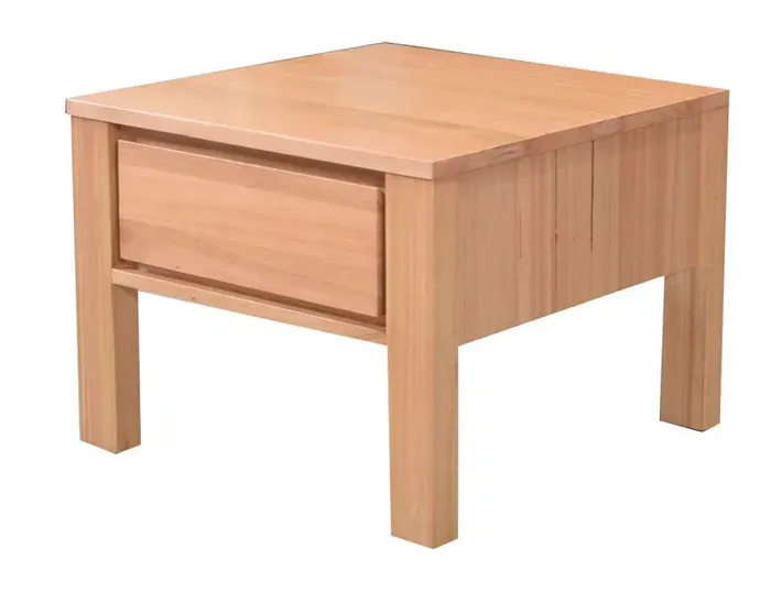 MD Moni Lamp Table 1 Drawer Solid Timber