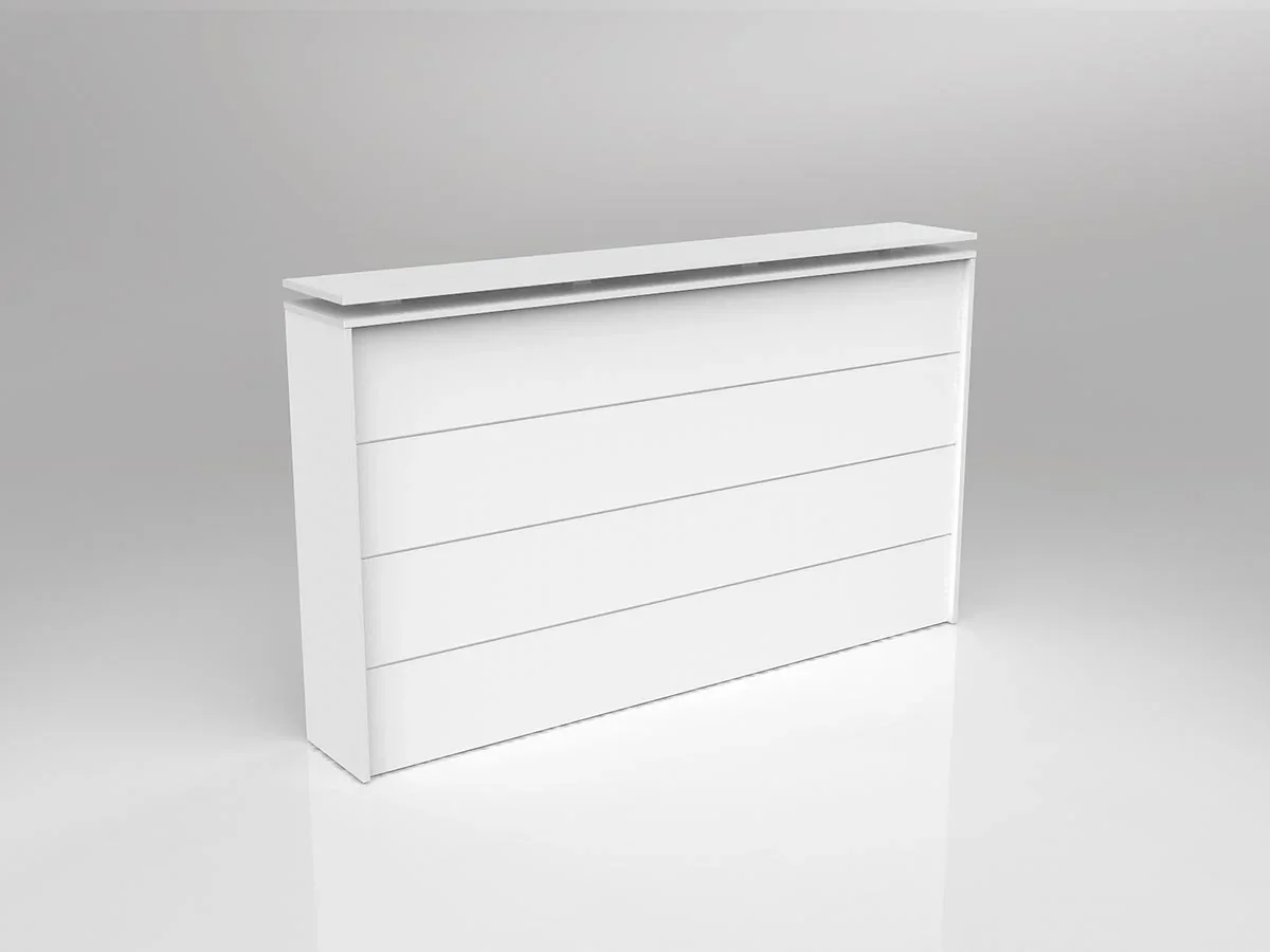OL Axis Straight Reception Counter with Poptop Facade 1800mm