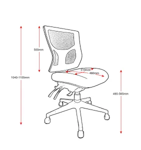 RL Milan Mesh Back Task Chair thumbnail 3