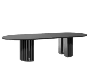 DD Colosseum Half Pillar Base Pill Shape Broadroom Table thumbnail 2