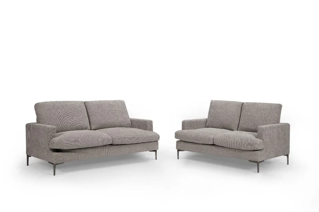 VI Bronte Fabric Upholstered 3 Seater + 2 Seater Lounge Set