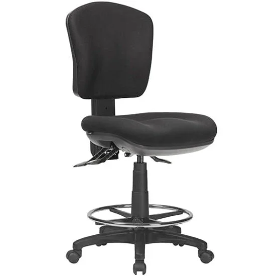 ST Aqua Fabric Upholstered Drafting Chair