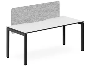 DD Plaza Single Sided Workstation For 1 Person with Optic Screen thumbnail 1