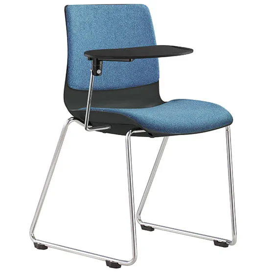 ST Pod Upholstered Sled Base Black Shell Training Chair
