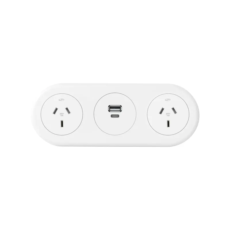 CM Echo In Desk 2 GPO with USB Fast Charging Module