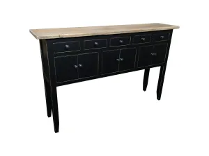 MF Rudolph Recycled Timber 5 Drawer 6 Door Hall Table thumbnail 13