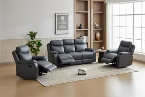 VI William Fabric 3 Seater with 2 Single Seater Recliner Lounge thumbnail 7