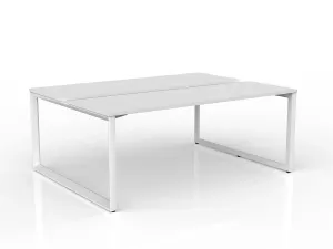 OL Anvil 2-User Double Sided Workspace – White Top with White Frame thumbnail 2