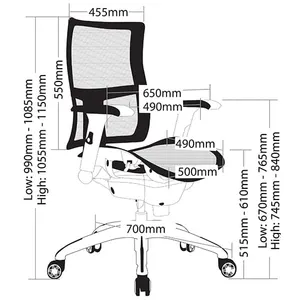 ST Zodiac High Back Aluminium Base Executive Chair thumbnail 2