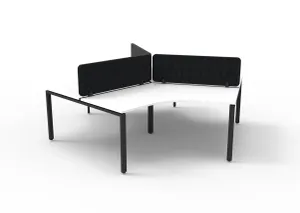 RL Infinity 120 Degree Profile Leg 3 User Workstation with Eco Panel Screen thumbnail 7
