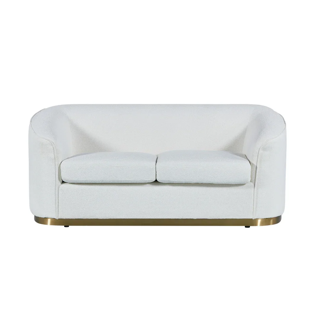 BT Bellissimo Oro Fabric Upholstered 2 Seater Sofa with Gold base