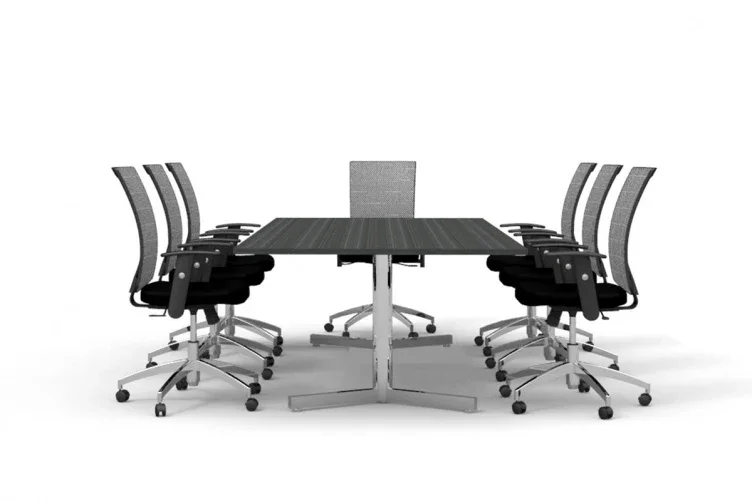 DD Supreme Chrome Base Boardroom Table