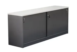 GP Credenza Buffet in Metallic Grey with Gross White Top thumbnail 2