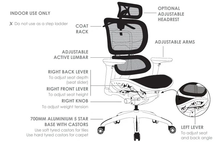 ST Ergo-1 Mesh High Back Executive Chair