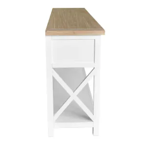 VI Shellwood Solid Timber 3 Drawer Console Table thumbnail 3