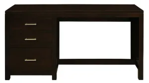 CT Paris Solid Timber 3 Drawer Desk thumbnail 1