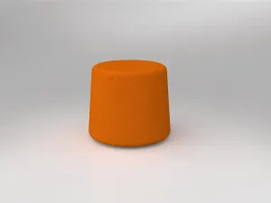 OL Motion Fabric Upholstered Round Ottoman thumbnail 4