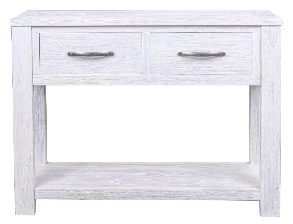 VI Florida Solid Timber Hall Table with 2 Drawers