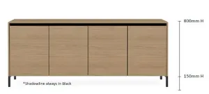 DD Honfleur 4 Door Credenza Buffet thumbnail 2