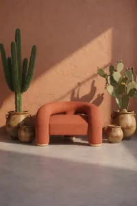 CR Trinom Fabric Upholstered Timber Leg Armchair thumbnail 2