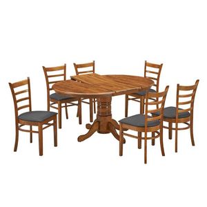 VI Mackay Solid Timber Pedestal Base Extendable Dining Table thumbnail 3