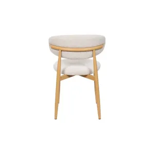 VI Louis Fabric Upholstered Metal Leg Dining Chair thumbnail 13